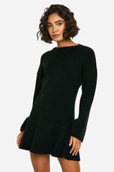 Tall Brushed Flare Sleeve Knit Skater Dress