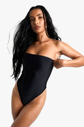Petite Swimwear Essentials Bandeau Swimsuit