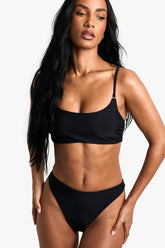 Petite Swimwear Essentials Crop Bikini Top