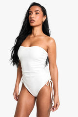 Petite Swimwear Essentials Ruched Swimsuit