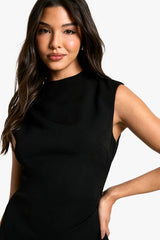 Ruched Tailored A-Line Dress