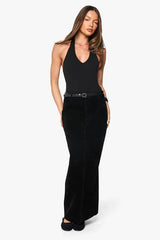 Suede Look Midaxi Skirt