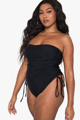 Plus Swimwear Essentials Ruched Tummy Control Swimsuit