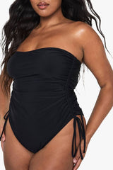 Plus Swimwear Essentials Ruched Tummy Control Swimsuit
