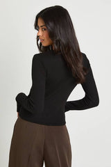 Double Layer Modal Rib Long Sleeve Top