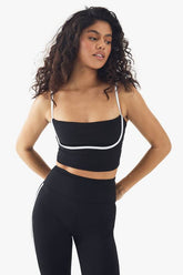 Premium Sculpt Piping Detail Padded Sports Bra