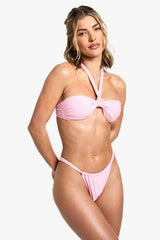 Halterneck Bikini Top & Tanga Bikini Bottoms Set