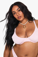 Plus Broderie Underwire Bikini Set