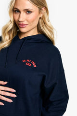 Maternity In My Mom Era Slogan Hoodie & Legging Set