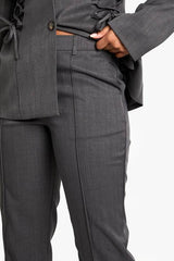 Woven Tailored Slim Straight Leg Trousers