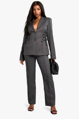 Woven Tailored Slim Straight Leg Trousers