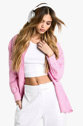 Pinstripe Oversized Shirt