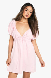 Cotton Poplin Smock Dress