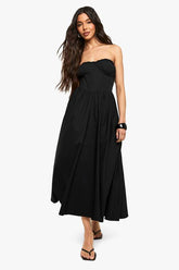 Bandeau Skater Midaxi Dress