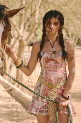 Paisley Chiffon Mini Dress