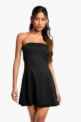 Structured Bandeau Tailored Mini Dress