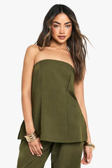 Woven Bandeau Top