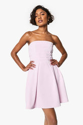 Tall Ruched Detail Structured Skater Dress
