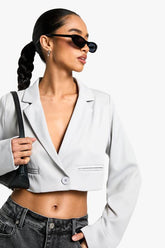 Petite Boxy Crop Blazer