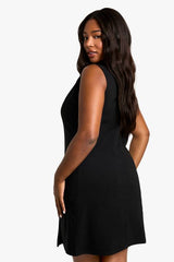 plus bengaline mini shift dress