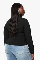 Plus Cinched Hook And Eye Top