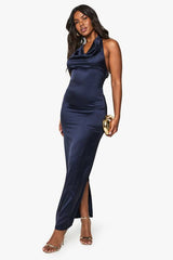 Cowl Maxi Slip Dress