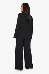 Woven Oversized Shirt & Drawstring Trouser Co-ord