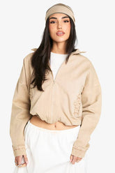 Washed Bomber Jacket