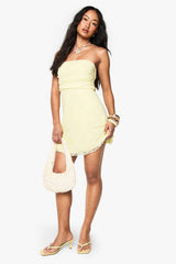 Lace Bandeau Smock Dress