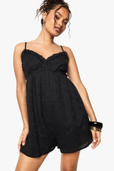 Broderie Anglaise Strappy Playsuit