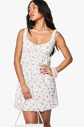 Ditsy Floral Broderie Mini Dress