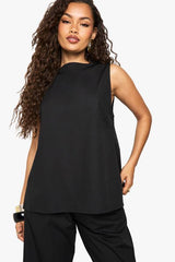 Poplin Sleeveless Blouse & Wide Leg Trouser Co-ord