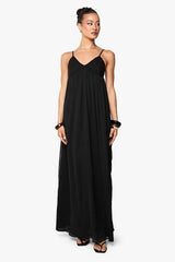 Tall Chiffon Strappy Volume Maxi Dress