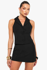 Collared Button Up Waistcoat