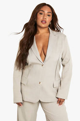 Plus Tailored Boyfriend Blazer