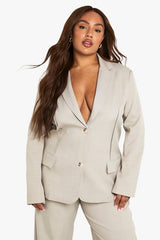 Plus Tailored Boyfriend Blazer