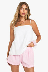 Linen Turn Up Shorts