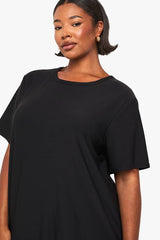 Plus drop hem smock dress
