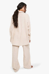 Cotton Tonal Pinstripe Pyjama Trouser