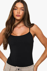 Peached Sculpt Strappy Sleeveless Bodysuit With Removable Padding