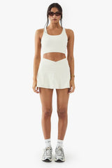 DSGN Studio Ultra Sculpt Wrap Waist Tennis Skirt With Built In Short