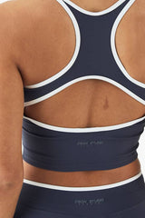 DSGN Studio Ultra Sculpt Contrast Binding Open Back Sports Bra