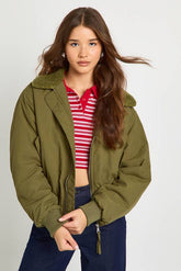 Teddy Collared Puffer Jacket