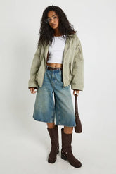 Teddy Hooded Bomber Jacket