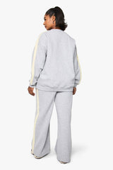 Plus Side Stripe Wide Leg Joggers