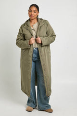 Plus Zip Up Parka Jacket