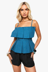 Poplin Pleated Smock Cami