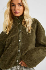 Teddy Button Up Jacket