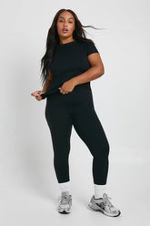 Plus Super Soft Sculpt Seam Detail Legging