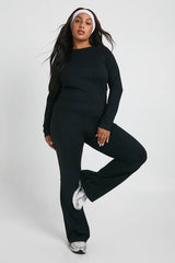 Plus Super Soft High Waist Flared Legging